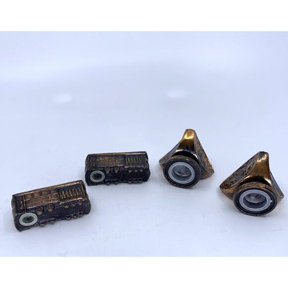 2 Sets Souvenir Salt Pepper Shakers San Diego Zoo San Francisco Cable Cars Vtg - Picture 9 of 10